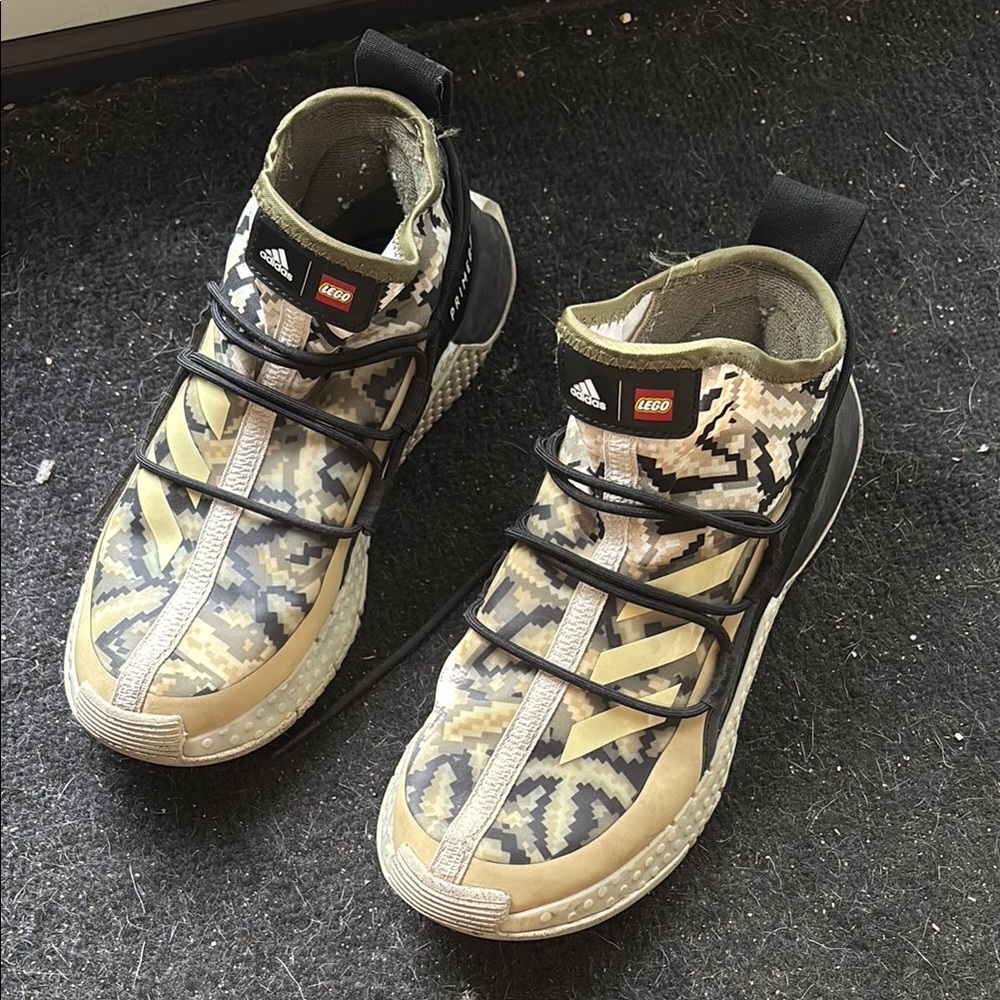 Adidas Camo High-Top Sneakers LEGO